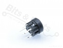 Micro switch push button (make contact) with illuminated 'power' symbol gre